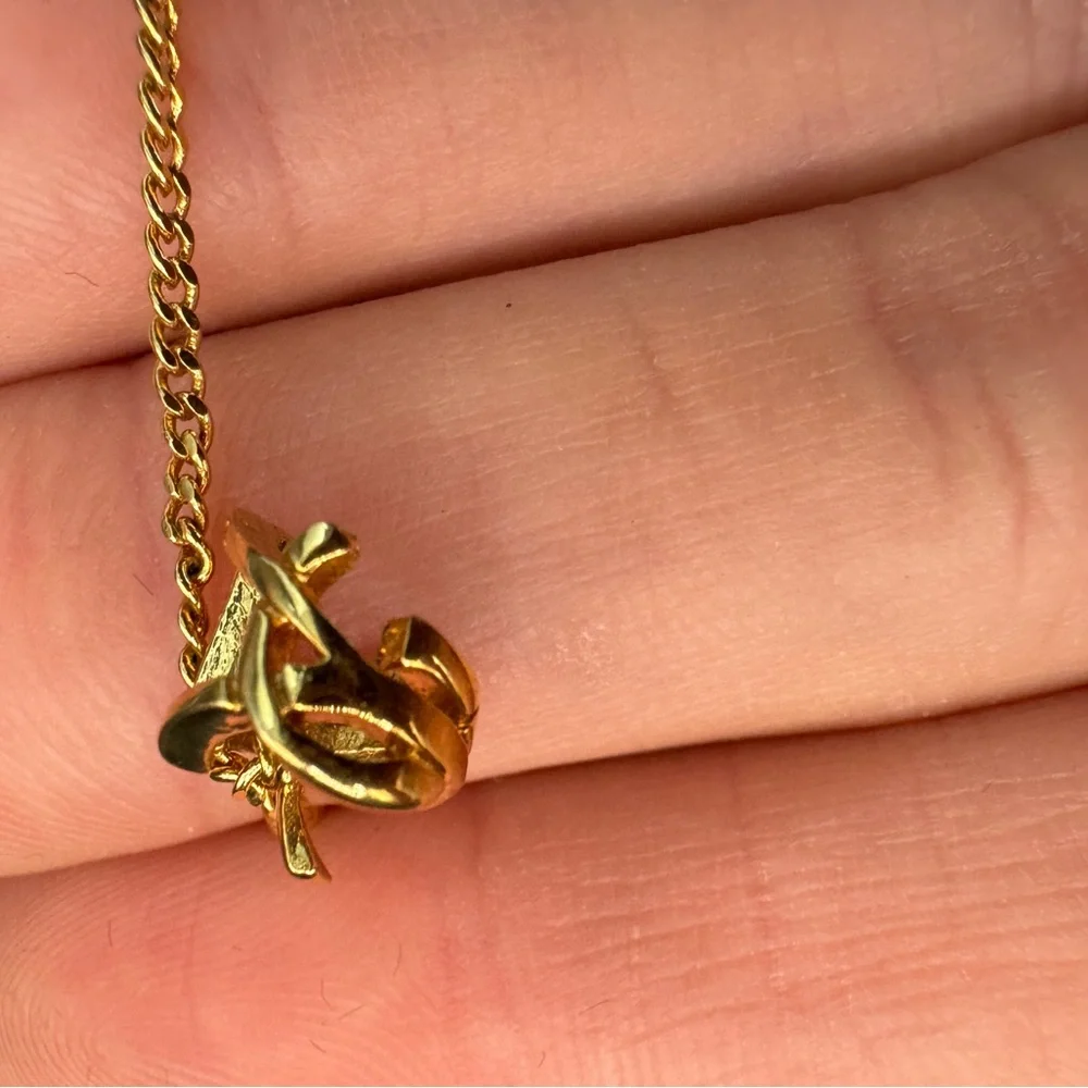 LOT 1080 18K gold plated YSL bracelet